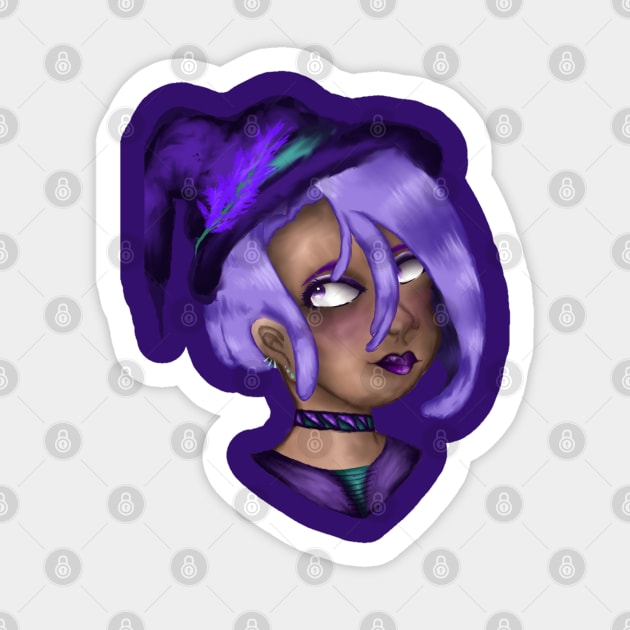 Lavender Witch Sticker by Twisted Wonder